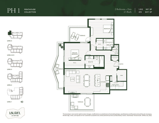 Penthouse 601 - Laurel on Mill Lake