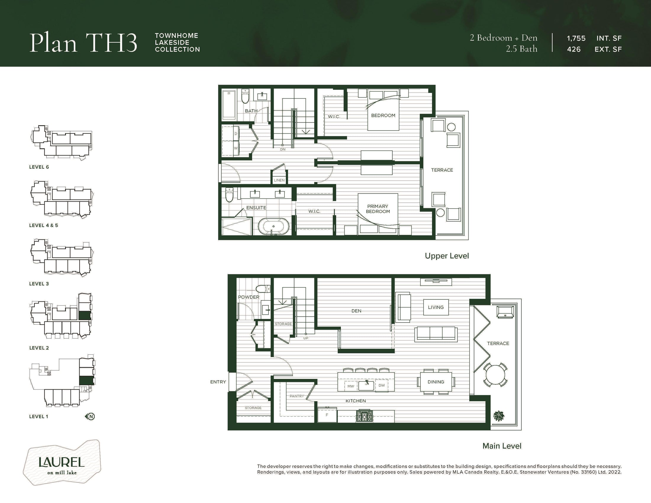 Townhome 5 - Laurel on Mill Lake
